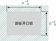 GT2308-VTBA GT2308-VTBD三菱触摸屏的开口尺寸